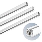 3x Szyna oświetleniowa 3-fazowa 1m BIAŁA do LED NEXTRACK Szynoprzewód
