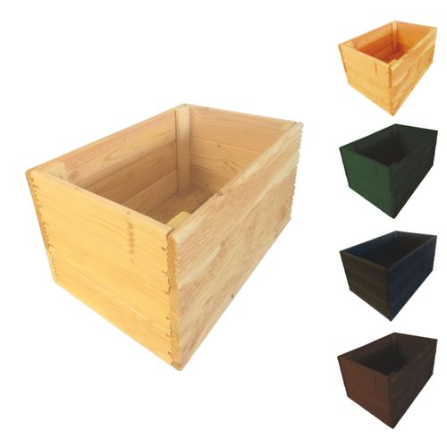 be4nature Doniczka kwadratowa modrzewiowa Nieimpregnowana 50 x 33 cm na Arena.pl