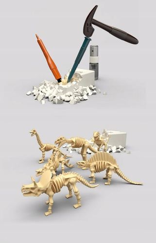 Wykopaliska Dinozaurów 6w1 Skamieniałości na Arena.pl