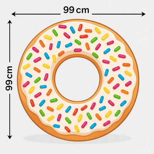 Koło do Pływania na Plażę Dmuchane Kółko do Pływania nad Wodę 99cm INTEX na Arena.pl