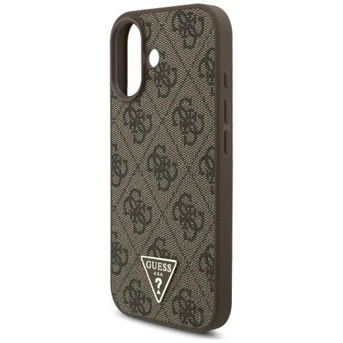etui guess 4g strap triangle logo magsafe na iphone 17 - brązowe na Arena.pl