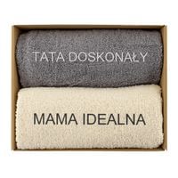 Ręczniki z Haftem Dedykacji Prezent dla Rodziców Podziękowanie Mamy Taty