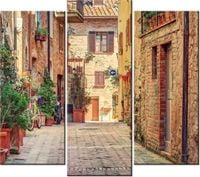 90 80CM OBRAZ T3 ELEM STARA ALEJKA TOSKANII DRUK ŚCIENNY