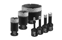 Zestaw koronek diamentowych 7szt: 6,8,10,12,28,35,68mm