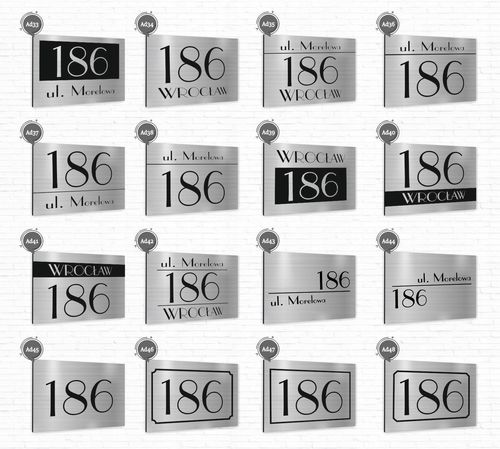 TABLICA Z NUMEREM DOMU TABLICZKA adresowa 40x30 na Arena.pl