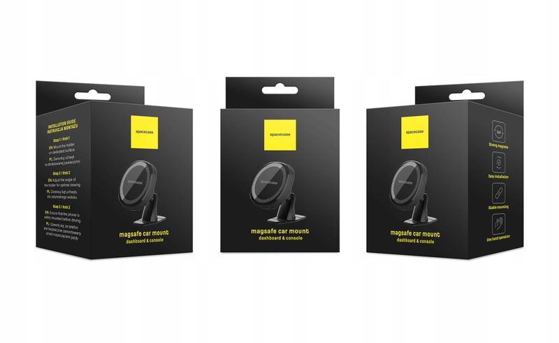 Spacecase Car Holder Sc05 Dash/Console Magsafe Black zdjęcie 16