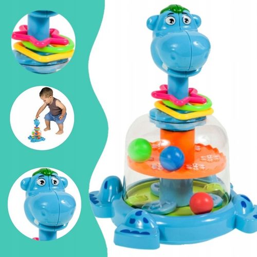 BĄCZEK INTERAKTYWNY SPINNER HIPCIO KARUZELKA Z KULECZKAMI DZIECI NA ROCZEK na Arena.pl