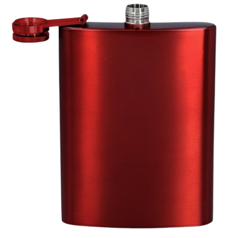 Piersiówka Stal Nierdzewna 240 ml w Kolorze Czerwonym 8 OZ Gentelo na Arena.pl