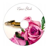 Ślub Ślubny Nadruk na płycie Maxell CD-R 80 52x 002