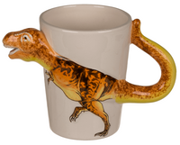 Biały Kubek Dinozaur 3D - Tyranozaur T-REX