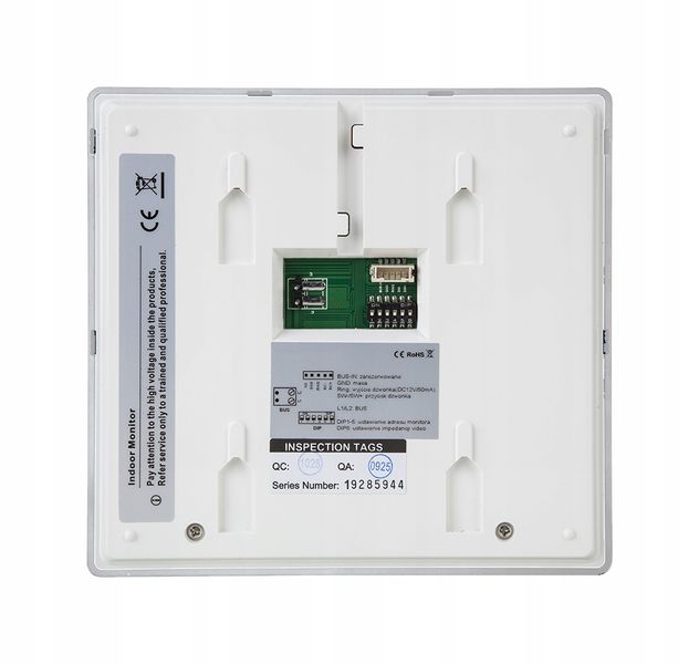 Monitor wideodomofonu Vidos M1023W biały zdjęcie 8
