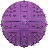Piłka dla psa z kolcami i piszczałką fioletowa 9cm UNIQ PETS