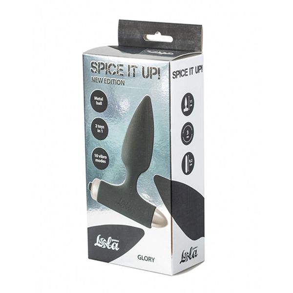 Vibrating Anal Plug Spice It Up New Edition Glory Black zdjęcie 2