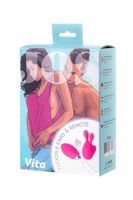 Jos Vita Finger Vibrating Egg And Vibrating Attachment, Silicone, Pink, 8.5