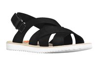 BIBI LOU Sandały dziecięce - skóra naturalna, rzepy - rozmiar 31 - czarne