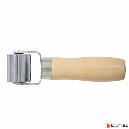 Rolka dociskowa fazowana do mat butylowych wałek z drewnianą rączką na Arena.pl