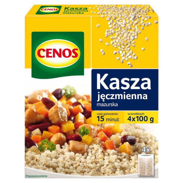 Cenos Kasza jęczmienna mazurska 400 g (4 x 100 g) zdjęcie 1