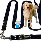 Smycz Treningowa Przepinana na 5 różnych długości. B. Mocna Szer.25 mm