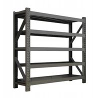Regał Magazynowy Metalowy Warsztatowy 4-PÓŁKOWY 300KG na półkę BAZOWY Loft