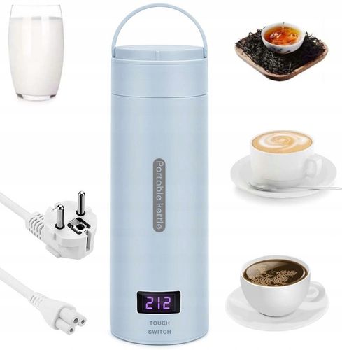 TERMOS ELEKTRYCZNY MINI CZAJNIK KUBEK 300W 380ML-500ML na Arena.pl