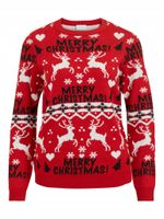 Vila Sweter Anna 14071994 Czerwony XS