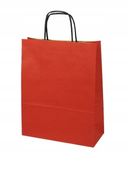 CZERWONA - Torba papierowa 25x11x32