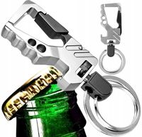 Metalowy Męski Brelok do kluczy prezent elegancki  B11_A_Srebrny