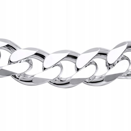 Srebrna Bransoletka Pancerka pr. 925 SREBRO Męska Diamentowana 6mm + GRATIS na Arena.pl