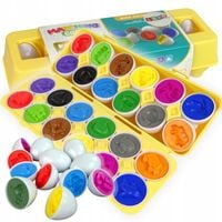 SORTER JAJKA edukacyjna układanka klocki Montessori Pojazdy EGGO JAJKA