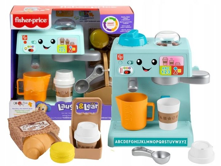 FISHER PRICE EKSPRESS DO KAWY edukacyjna interaktywna zabawka +18 m-cy zdjęcie 1