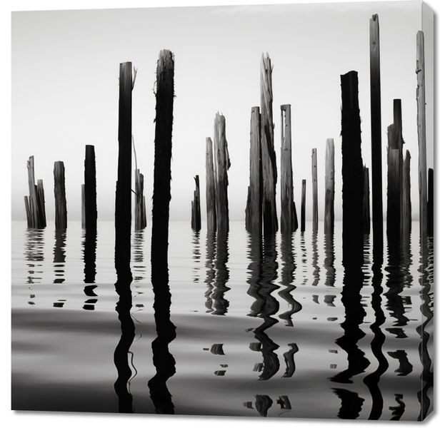 Obraz 100x100cm Refleksje Nad Wodą zdjęcie 1