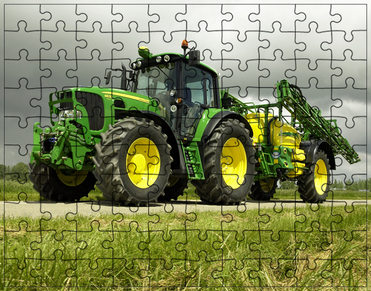Puzzle Traktor Ciągnik zdjęcie 1