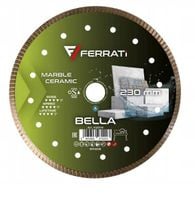 FERRATI tarcza do cięcia ceramiki gresu i kamienia BELLA 230mm