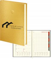 PLANER Z TWOIM LOGO NADRUKIEM tygodniowy kalendarz A5 złoty srebrny 5 szt