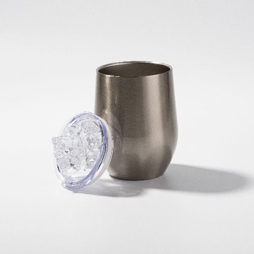 Kubek do grzanego wina 360 ml do sublimacji - srebrny, pokrywka ze sztucznym lodem na Arena.pl