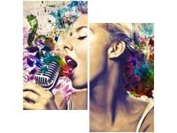 60X60CM PIOSENKARKA DWU OBRAZ ŚCIAN