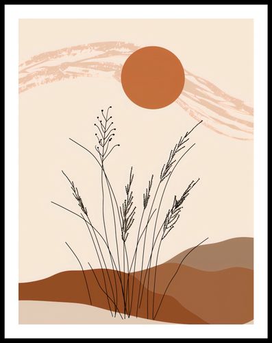 Plakat 50x65cm Złote Źdźbła na Arena.pl