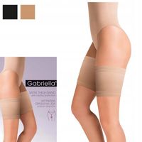 Opaska na uda satynowa Gabriella Beige 3/4