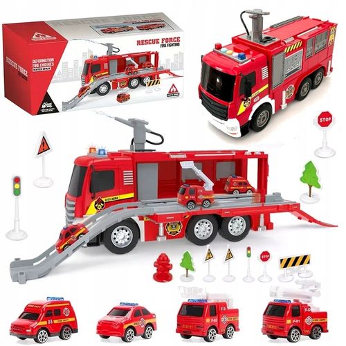 DUŻY WÓZ STRAŻACKI NA WODĘ STRAŻ POŻARNA DZWIĘKI na Arena.pl