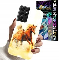 ETUI CASE DO SAMSUNG S21 ULTRA - KONIE KOŃ OBUDOWA Z KONIEM + FOLIA