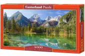 Piękne puzzle z widokiem na jezioro i szczyty gór Castorland 4000 elementów