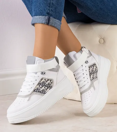 Szare sneakersy za kostkę Adolis 37 na Arena.pl