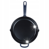 Patelnia Żeliwna Emaliowana na Gaz Indukcję Grill Ognisko Piekarnika 28 cm