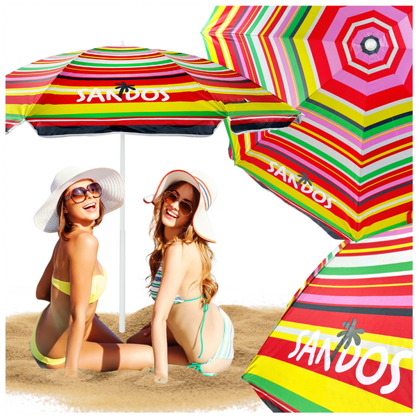 Parasol w paski z filtrem UV i regulacją nachylenia czaszy zdjęcie 14