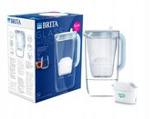 Szklany dzbanek filtrujący BRITA Glass niebieski + filtr do wody MAXTRA PRO