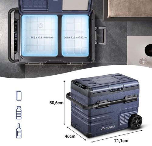 Lodówka kompresorowa AAOBOSI 45L Dual Zone z WiFi i sterowaniem POWYSTAWOWE na Arena.pl