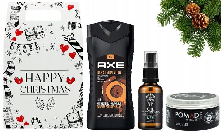 ZESTAW PREZENTOWY DLA NIEGO ŻEL POD PRYSZNIC POMADA i OLEJEK DO BRODY zdjęcie 2