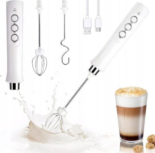 SPIENIACZ DO MLEKA KAWY AKUMULATOROWY MIKSER 3 w 1 na Arena.pl