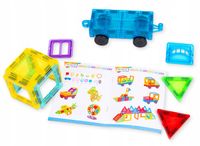 KLOCKI MAGNETYCZNE KONSTRUKCYJNE DOM 70 EL. KINDERPLAY ZESTAW EDUKACYJNY