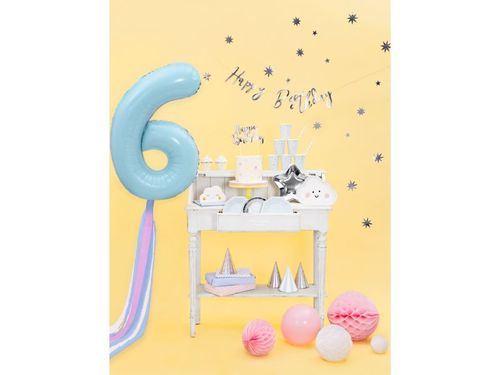 Talerzyki, Gwiazdka, srebrny, 23 cm, 6 szt. na Arena.pl